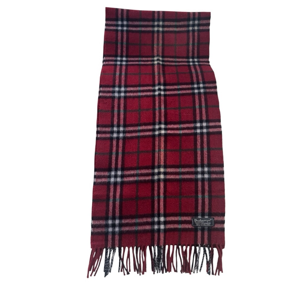BURBERRY Authentic Cashmere Check Scarf - Picture 4 of 6